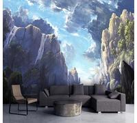 XLMING Disegnato A Mano Bello Vette Cielo Paesaggio Carta Da Parati 3D Seta lusso Studio Sala Pranzo Divano Camera Per Mobili Letto Soggiorno Tv Muro-150cm×105cm