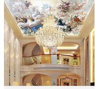 XLMING Disegnato A Mano Tridimensionale Angeli Figure Animali 3D Carta Da Parati Seta Testurizzata Alta Qualità Soggiorno Divano Camera Letto Pranzo Casa Muro-250cm×170cm