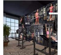 XLMING Donna Sport Fitness Boxe Sport Casa Di Riposo 3D Carta da Parati Premium Aspetto Della Seta Studio Soggiorno Camera Letto Parete Divano Muro-150cm×105cm