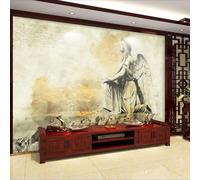 XLMING Doodle Artistico Dipinto A Mano Angeli Colorati 3D Carta da Parati Premium Aspetto Della Seta Studio Soggiorno Camera Letto Parete Divano Muro-350cm×256cm