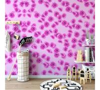 XLMING Fiori Tridimensionali Caldi Belli Romantici E Colorati 3D Carta da Parati Tessuto in Seta Ufficio Sala Pranzo Divano Camera Soggiorno TV Sfondo Muro-430cm×300cm