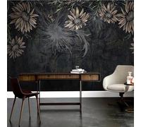 XLMING Fiori Tridimensionali Vintage Arte Creativa 3D Carta da Parati Premium Aspetto Della Seta Studio Soggiorno Camera Letto Parete Divano Muro-400cm×280cm