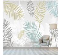 XLMING Foglie Di Piante Semplici Tridimensionali E Colorate 3D Carta da Parati Premium Aspetto Della Seta Studio Soggiorno Camera Letto Parete Divano Muro-200cm×140cm
