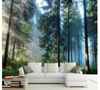 XLMING Grande Sentiero Nel Bosco In Tridimensionale Illuminato Dalla Luce Del Sole 3D Carta Da Parati Lusso Casa Soggiorno Divano Mobili Floreale Camera Letto TV Sfondo Muro-400cm×280cm