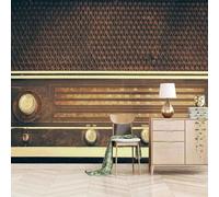 XLMING Lettore Di Musica D'Epoca Arte Creativa 3D Carta da Parati Premium Aspetto Della Seta Studio Soggiorno Camera Letto Parete Divano Muro-150cm×105cm