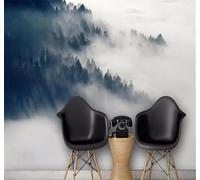XLMING Originale Bello Nebbia Foresta Montagna Incantata 3D Carta da Parati Tessuto in Seta Ufficio Sala Pranzo Divano Camera Soggiorno TV Sfondo Muro-150cm×105cm