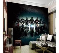XLMING Personalità Tridimensionale Motocicletta Club Negozio 3D Carta da Parati Premium Aspetto Della Seta Studio Soggiorno Camera Letto Parete Divano Muro-200cm×140cm