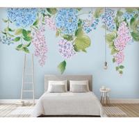 XLMING Pianta Stereoscopica Fiore A Foglia Verde Arte 3D Carta da Parati Premium Aspetto Della Seta Studio Soggiorno Camera Letto Parete Divano Muro-200cm×140cm