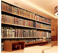 XLMING Retro Tridimensionale Libreria Libri Studio 3D Carta da Parati Premium Aspetto Della Seta Studio Soggiorno Camera Letto Parete Divano Muro-400cm×280cm