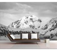 XLMING Semplice Arte Tridimensionale Del Cielo E Della Montagna Di Neve 3D Carta Da Parati Seta Testurizzata Alta Qualità Soggiorno Divano Camera Letto Pranzo Casa Muro-250cm×170cm