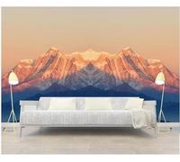 XLMING Sole In Cima A Una Montagna 3D Carta Da Parati Seta Testurizzata Alta Qualità Soggiorno Divano Camera Letto Pranzo Casa Muro-300cm×210cm