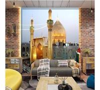 XLMING Tridimensionale Città Architettura Folla Tramonto Luci 3D Carta da Parati Premium Aspetto Della Seta Studio Soggiorno Camera Letto Parete Divano Muro-300cm×210cm