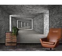 XLMING Tridimensionale Grigio Architettura Spazio Estensione Carta Da Parati 3D Seta lusso Studio Sala Pranzo Divano Camera Per Mobili Letto Soggiorno Tv Muro-200cm×140cm