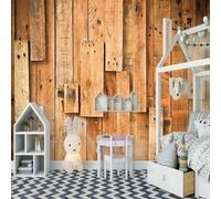 XLMING Vintage Simple Three Dimensional Board Art 3D Carta Da Parati Lusso Casa Soggiorno Divano Mobili Floreale Camera Letto TV Sfondo Muro-350cm×256cm