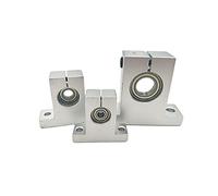 XLMURZAC Diametro Interno del Sedile del Cuscinetto Piccolo in Miniatura Non Allineato Verticale 3 4 5 6 8 10 12 15 17 20MM for Modello(4pcs,SK30 And 1pc ID10mm)