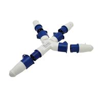 XLMURZAC Presa Multifunzionale Spina Presa Industriale 3 Poli 16A Un Punto Tre-Uno Maschio Tre-Femmina Presa 1013 Presa tripolare(1013 Set)