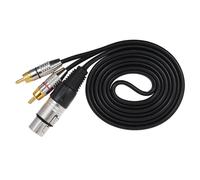XLR 3 Pin Femmina A 2 Jack Maschio Connettore Audio Splitteble