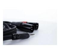 XLR Adattatore a Y Cordial EY 1,5 WMM [1x Spina jack da 3.5 mm - 2x Spina XLR 3