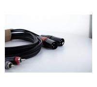 XLR Cavo di collegamento Cordial EU 6 MC [2x Spina XLR 3 poli - 2x Spina RCA] 6