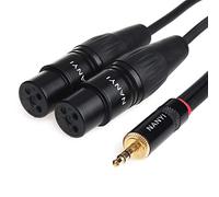 XLR del cavo del divisore, NANYI- microfono cavo XLR-XLR Cavi Patch, 3-pin XLR maschio a doppio XLR cavo adattatore Y femmina mic cavo DMX cavo patch cavi con rame oxygen-free, (1.5 metri / 5 Feet)