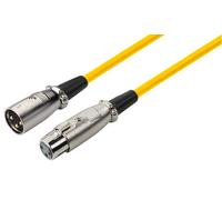 XLR Female > Maschio Cavo Metallo Spina Giallo 4 Metri