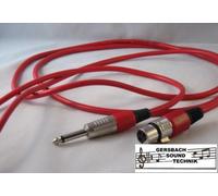 XLR Female > Mono Jack Prolunga Lunghezza 4 Metri Rosso