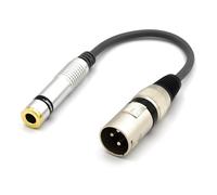 XLR Maschio a Jack 6.3mm Stereo Femmina Adattatore Connettore per Microfono