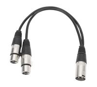 XLR MASCHIO Cavo DEMBLE DOPPIO XLR, 22 AWG XLR Y Cavo Separatore 1ft per la Casa
