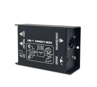 XLR Stereo DI Box Splitter Sistema Audio a Canale Singolo per Chitarra Basso con Riduzione del Rumore e Registrazione Diretta Degli Strumenti