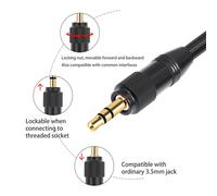 XLR to 3.5mm Audio Cable Microphone Balanced Analog Audio Cord with Lo