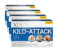 XLS Medical Kilo-Attack, Integratore Alimentare, Carbolyte, 30 Compresse (Confezione da 4)