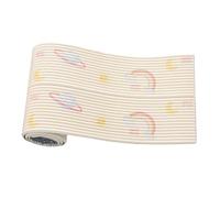 XLSBZ - Protezione murale anticollisione per bambini, 40x200 cm, adesivi murali 3D autoadesivi, testata del letto, pannelli imbottiti per camera dei bambini, club di danza (arcobaleno)