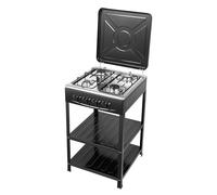 Xlsdlvcnxz Stufa a propano a 4 bruciatori,Piano cottura a gas portatile con supporto per gambe,Fornello a gas propano ad accensione manuale per cucinare all'aperto campeggio