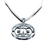 XLTEAM Collana Casual Ciondolo Demone Sigillo Catena Collana Colore Argento Satana VASSAGO Dichiarazione Collana Donna/Uomo Gioielli gargantilha N7013 Gioielli del Partito Regalo di Compleanno