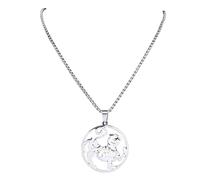 XLTEAM Collana Ciondolo Collana con Ciondolo glamour per Donne e Uomini Karate Arti Marziali Simbolo Shotokan Dichiarazione Gioielli Del Partito Regali, size