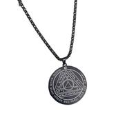 XLTEAM Collana Ciondolo Mistico Figura di Salomone Talismano Collana Sigillo Pentacolo di Mercurio Luna Sole Kabbalah Amuleto Gioielli Regali di Compleanno