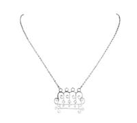 XLTEAM Collana Ciondolo Paimon sceal Sigillo Sigillo Satana Collana Baphomet Colore Argento Collana Nasconde Camicia Gioielli N7172S03 Gioielli del Partito Regalo Compleanno Regalo Compleanno