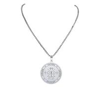 XLTEAM Collana Ciondolo Sigillo di Angelo Raziel Collana Argento Colore sigillo di Arcangelo Raziel amuleto talismano Collana Gioielli Del Partito Regali
