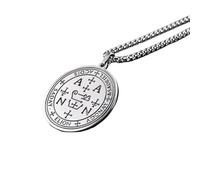 XLTEAM Collana Ciondolo Vintage Arcangelo Zadkiel Sigillo Ciondolo Collana Per Gli Uomini Salomone Arcangeli Gioielli Salomone Gioielli In Acciaio Inox Gioielli Di Compleanno Regali