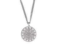 XLTEAM Collana Ciondolo VITRIOL Alchemico Collana Uomo Donna Argento Colore Alchimia Amuleto Kabbalah Talismano Collane Gioielli Compleanno Gioielli Regali