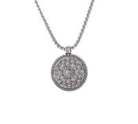 XLTEAM Neutro Collana Ciondolo Indiano Om Yoga Chakra Ciondolo Collana per Gli Uomini Vintage Mandala Amuleto Catena Gioielli Regolabile Gioielli Regalo Regali di Compleanno