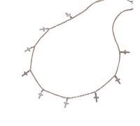 XLTEAM Neutro Collana Pendente Croce Fascino Collane per Donne e Ragazze Collo Catena Girocollo retrò Punk Gioielli Regalo Festa della Mamma Regolabile Gioielli Regalo Regali di Compleanno