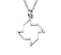 XLTEAM Unisex Collana Ciondolo Semplice Moda Classica Antica Colore Argento Cavo Mulino A Vento Ciondolo Ragazza Donne Collane Catena Corta Girocollo Collana Regali di Compleanno