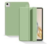 XLTTONG Custodia per Honor Pad X9a, retro flessibile in TPU e supporto a tre pieghe, custodia protettiva compatibile con tablet Honor Pad X9a da 11" (verde chiaro)