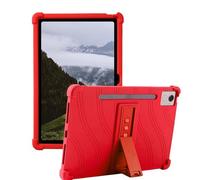 XLTTONG Custodia per Lenovo Idea Tab pro 2025 / Tab P12 2023 12,7 pollici, cover in silicone anti-goccia con supporto per PC (rosso)