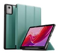 XLTTONG Custodia per Lenovo Tab M11 11 pollici 2024, supporta il risveglio/sonno automatico, supporto tripartito, portapenne, ultra sottile pelle finta (verde)