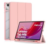 XLTTONG Custodia per Lenovo Tab M11 2024 11 Pollici, Cover con Portapenna per Lenovo Tab M11 Case Auto Sonno/Veglia,Rosa