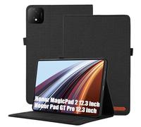 XLTTONG Custodia protettiva per Honor MagicPad 2 da 12,3 pollici, in poliuretano termoplastico, con supporto per carte di credito, per tablet Honor Pad GT Pro da 12,3 pollici (nero)