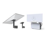 XLTTYWL Montaggio Starlink Gen 3, Regolabile 360°, Adattatore per Tubi, Montaggio su Pali e Parete, Grigio, Alluminio e Supporto per Router