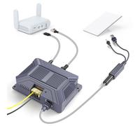 XLTTYWL Starlink Mini Kit Adattatore 12V 150W 3 in 1 GigE Passive & ESD Protezione con USB & Type-C Power Output e DC Step Up Converter DC 9-36V/200W
